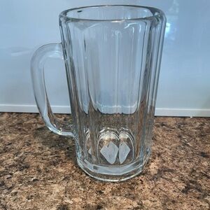 Classic Glass Beer Mug With Handle Pub Bar Drinkware Party